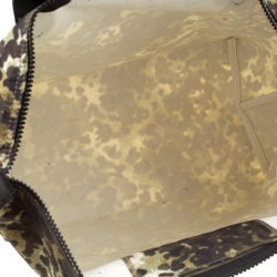 Pre Owned Longchamp Camo Nylon Medium Le Pliage Tote