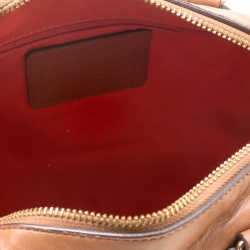 Coach Brown Signature Varsity Stripe Coated Canvas Mini Bennett Satchel