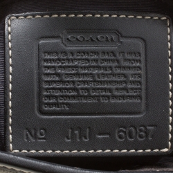 Coach Black Signature Canvas and Leather Mini Tote