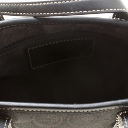 Coach Black Signature Canvas and Leather Mini Tote