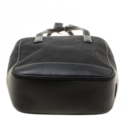 Coach Black Signature Canvas and Leather Mini Tote