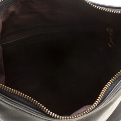 Pre Owned Coach Black Leather Bucket Hobo