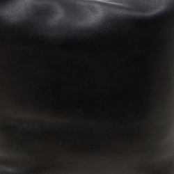 Pre Owned Coach Black Leather Bucket Hobo