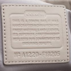 Coach Grey/Multicolor Signature Canvas and Leather Tote 