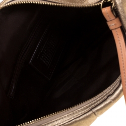 Coach Gold Leather Hobo