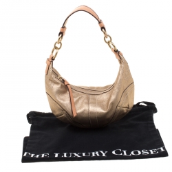 Coach Gold Leather Hobo