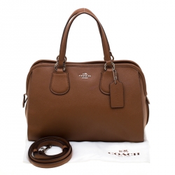 Pre Owned Coach Brown Leather Nolita Satchel