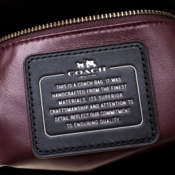 Pre Owned  حقيبة ساتشل كوتش دريفتر جلد موردة سوداء