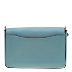 Coach Blue Leather Dinky Link 1941 Crossbody Bag