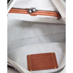 Coach Grey Leather Rogue Satchel