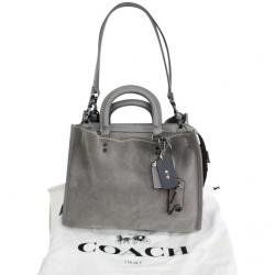 Coach Grey Leather Rogue Satchel