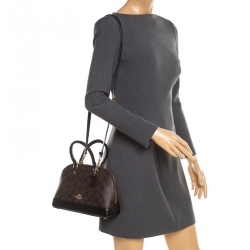 Coach Brown Coated Canvas and Leather Sierra Satchel