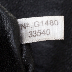 Pre Owned Coach Black Leather Flap Shoulder Bag