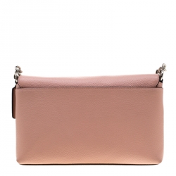 Pre Owned Coach Blush Pink Leather Crosstown Crossbody Bag