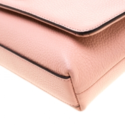 Pre Owned Coach Blush Pink Leather Crosstown Crossbody Bag