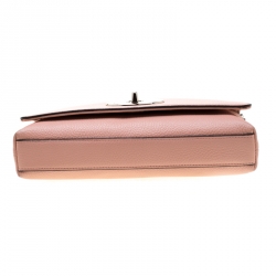 Pre Owned Coach Blush Pink Leather Crosstown Crossbody Bag