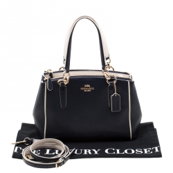 Pre Owned Coach Blue Leather Mini Christie Carryall Bag