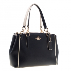 Pre Owned Coach Blue Leather Mini Christie Carryall Bag