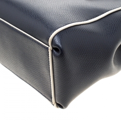 Pre Owned Coach Blue Leather Mini Christie Carryall Bag