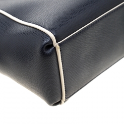 Pre Owned Coach Blue Leather Mini Christie Carryall Bag