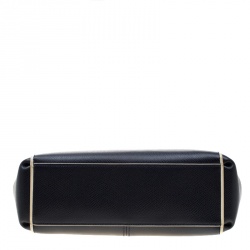 Pre Owned Coach Blue Leather Mini Christie Carryall Bag