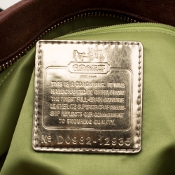 Pre Owned Coach Brown Leather Julliane Tote 