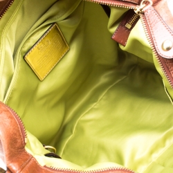 Pre Owned Coach Brown Leather Julliane Tote 