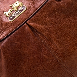 Pre Owned Coach Brown Leather Julliane Tote 