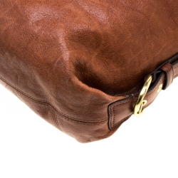 Pre Owned Coach Brown Leather Julliane Tote 