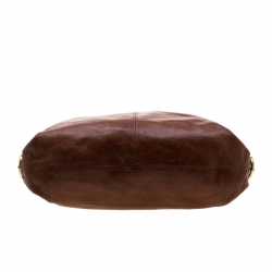 Pre Owned Coach Brown Leather Julliane Tote 