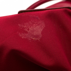 Pre Owned Coach Red Leather Large Christie Caryall Tote