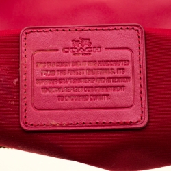 Pre Owned Coach Red Leather Large Christie Caryall Tote