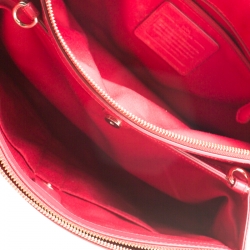 Pre Owned Coach Red Leather Large Christie Caryall Tote