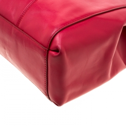 Pre Owned Coach Red Leather Large Christie Caryall Tote