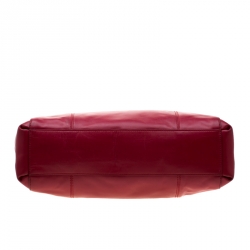 Pre Owned Coach Red Leather Large Christie Caryall Tote