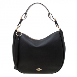 Coach Black Leather Sutton Hobo Coach TLC