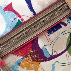 Coach Multicolor Canvas and Patent Leather Stamped C Tote