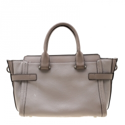 Pre Owned Coach Grey Leather Swagger 27 Tote