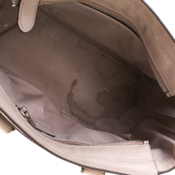 Pre Owned Coach Grey Leather Swagger 27 Tote