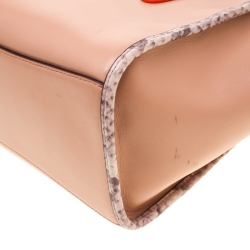 Coach Light Peach/Beige Leather Crosby 21 Tote