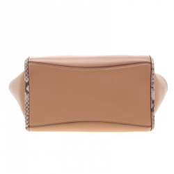 Coach Light Peach/Beige Leather Crosby 21 Tote