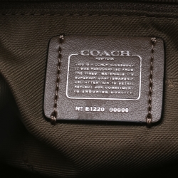 Coach Khaki Leather Swagger 20 Tote