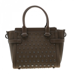 Coach Khaki Leather Swagger 20 Tote