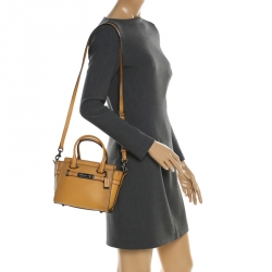 Coach Mustard Leather Swagger 20 Tote