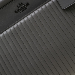 Pre Owned Coach Grey Quilted Leather Grace Satchel