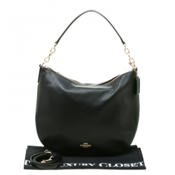 Coach Black Leather Elle Hobo 