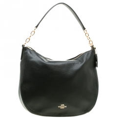 Coach Black Leather Elle Hobo 