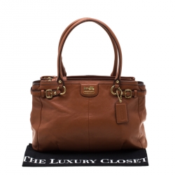 Coach Brown Leather Madison Kara Tote