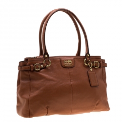 Coach Brown Leather Madison Kara Tote