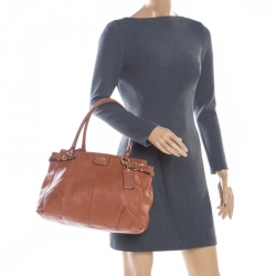 Coach Brown Leather Madison Kara Tote